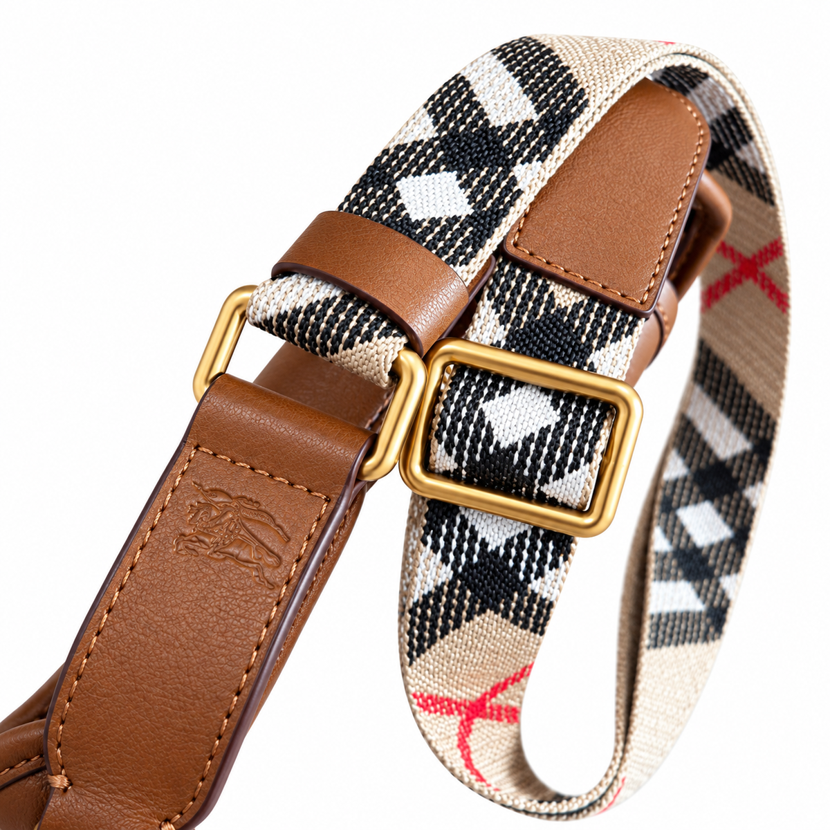 Burberry Tan Leather Saddle Crossbody Bag