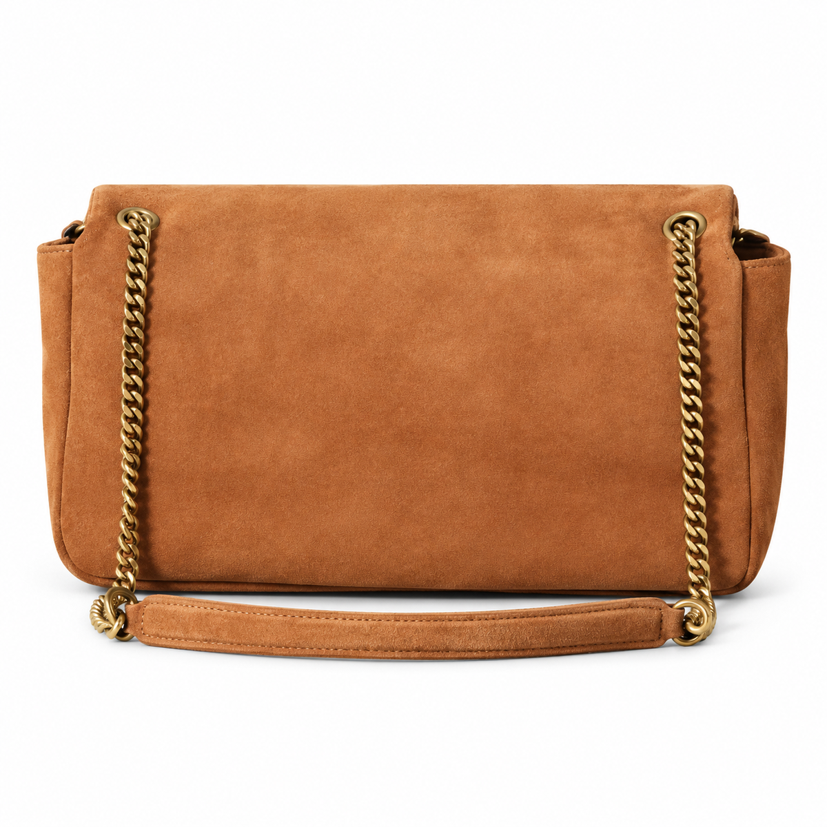 Saint Laurent YSL Calypso Chain Bag – Caramel Suede