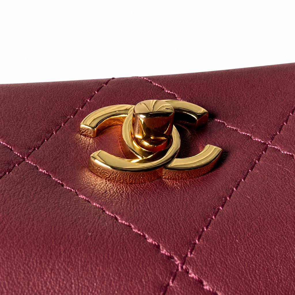 Chanel Quilted Structured Shoulder Bag