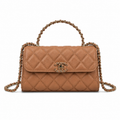 Chanel Quilted Leather Chain Flap Bag