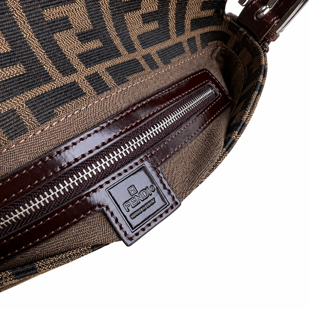 Fendi Medium Handbag 26cm – FF Logo Leather Tote Bag