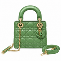 Dior Mini Lady Dior Cannage Bag in Green