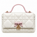 Dior Quilted Cannage Convertible Crossbody Bag with Top Handle