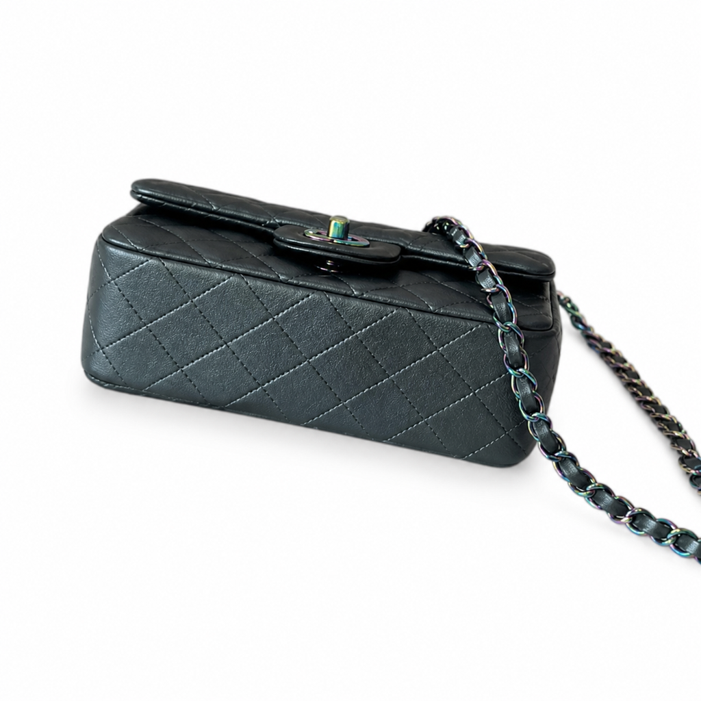 Chanel Dark Teal Quilted Flap Bag