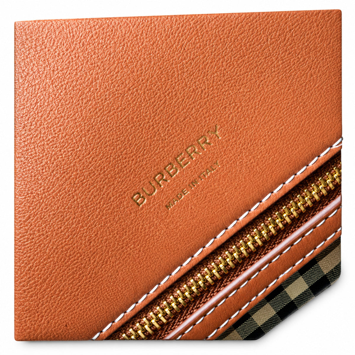Burberry Black Check Panel Tote Bag