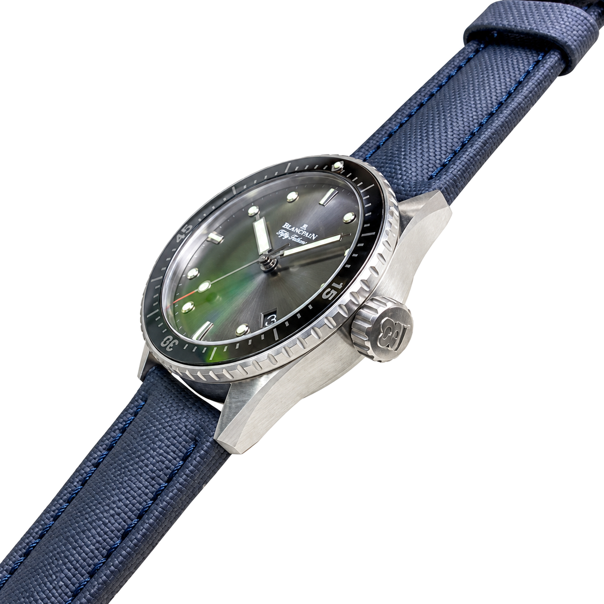 Blancpain Fifty Fathoms Bathyscaphe – Grey Dial Black Ceramic Bezel Swiss Automatic Dive Watch