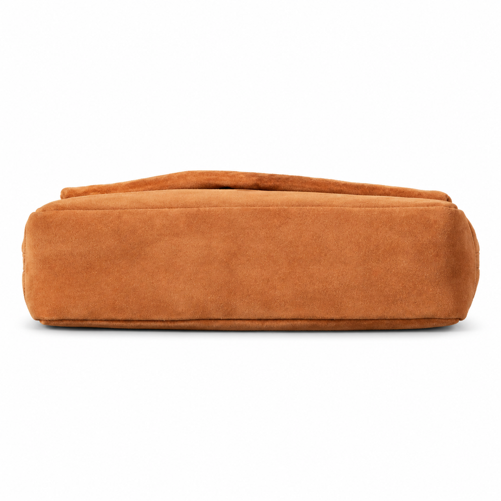 Saint Laurent YSL Calypso Chain Bag – Caramel Suede