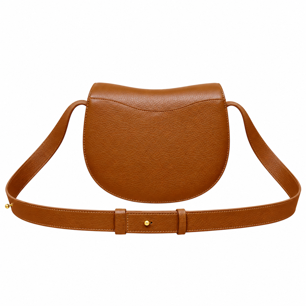 Burberry Tan Leather Saddle Bag