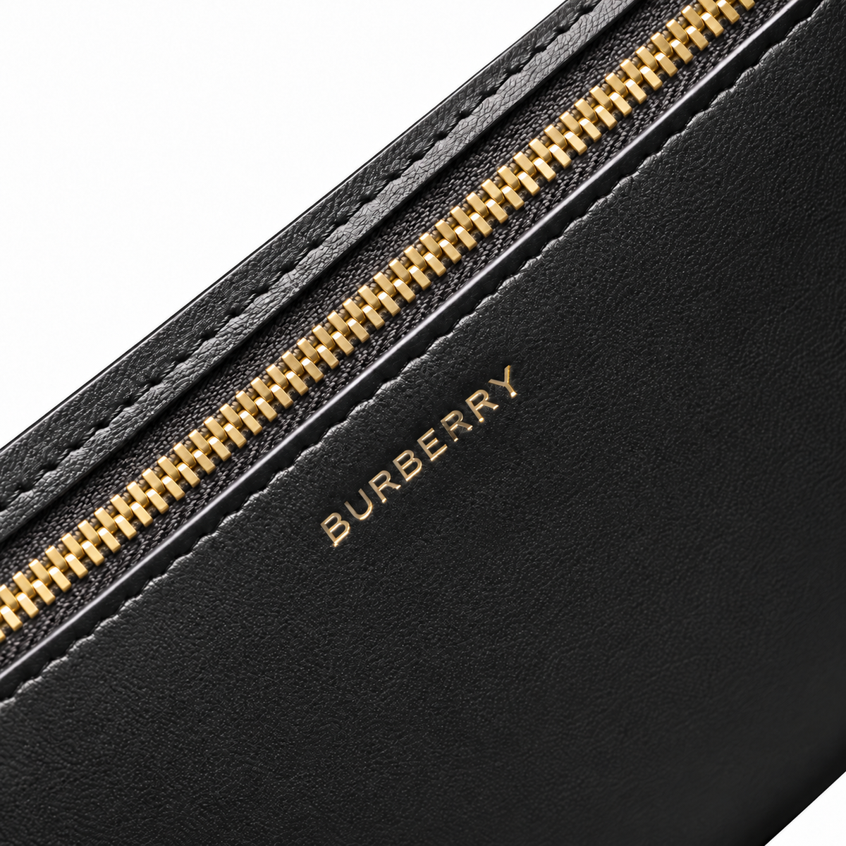 Burberry Grey Leather TB Flap Shoulder Bag