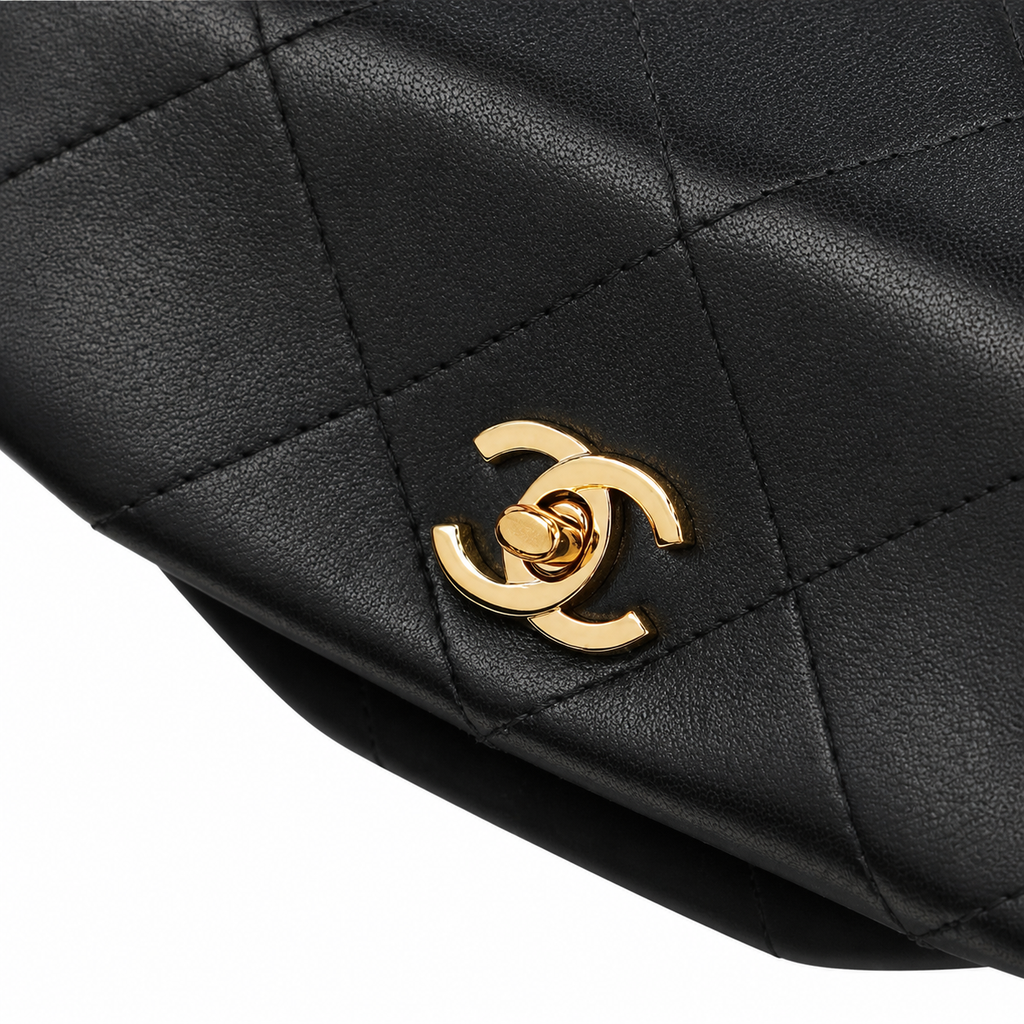 Chanel Quilted Metal-Accent Shoulder Bag