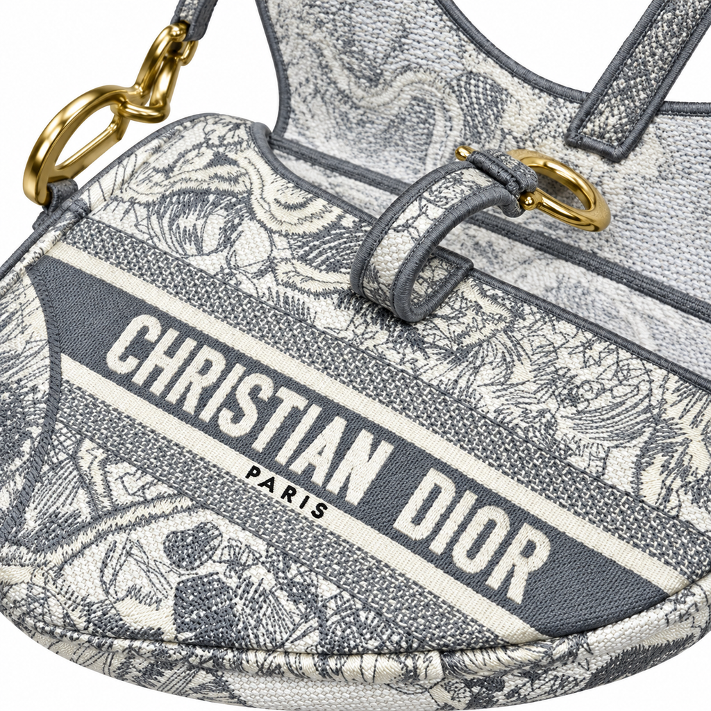 Dior Quilted Cannage Flap Shoulder Bag with Adjustable Strap