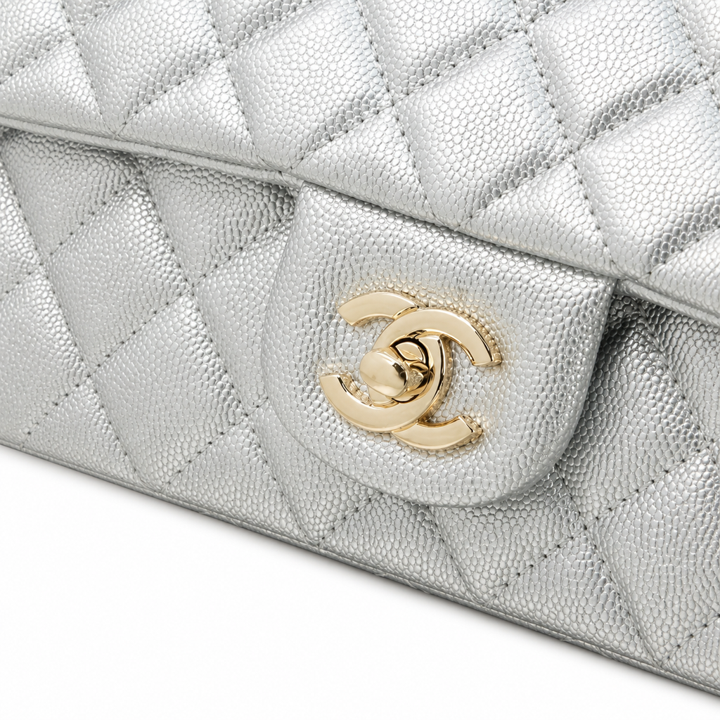 Chanel Quilted Leather Chain Crossbody Bag