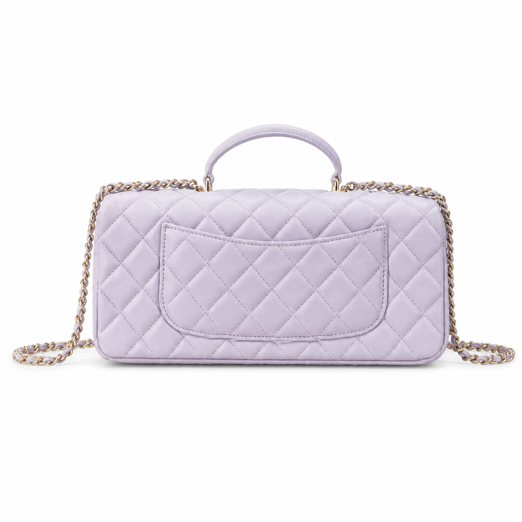 Chanel Lavender Quilted Flap Shoulder Bag