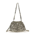 Silver Metal Sequin Chain Bag